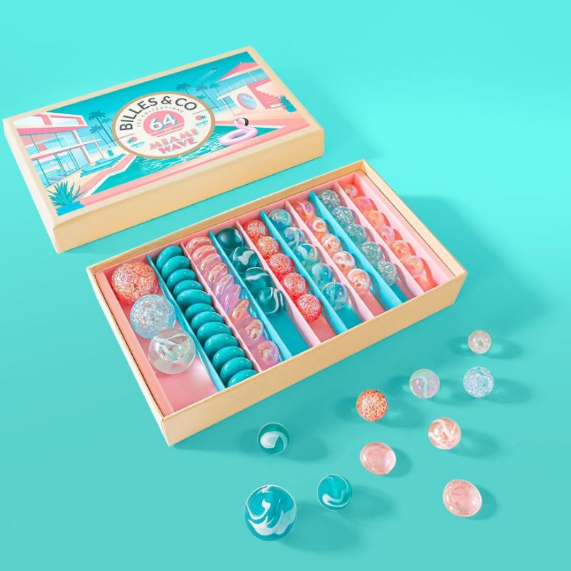 Billes & Co Marbles Miami Wave Box